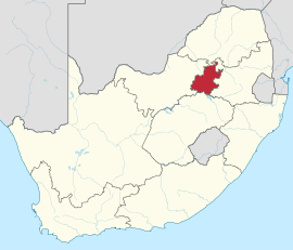 Gauteng in South Africa.svg