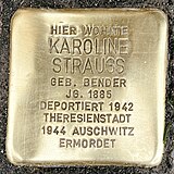 Stolperstein für Karoline Strauss