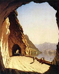 Sanford Robinson Gifford:Galleries of the Stelvio, Lake Como (1878), Munson-Williams-Proctor Art Institute