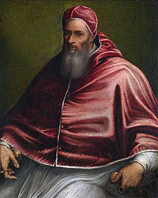 Papež Julius III. za jehož pontifikátu se konal Svatý rok 1550