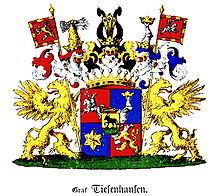Counts von Tiesenhausen's coat of arms GrafTiesenhausenWappen.jpg