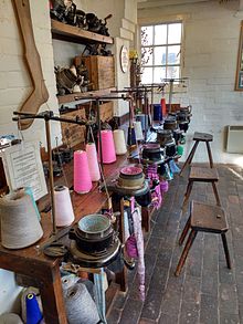 Griswold knitting machines at Ruddington Framework Knitters Museum Griswold knitting machine.jpeg