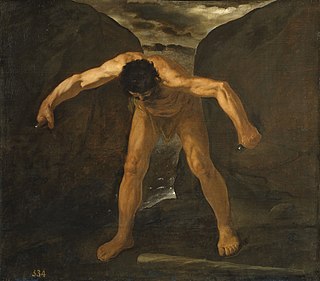 <i>Hercules Separates Mounts Calpe and Abylla</i> Painting by Francisco de Zurbarán