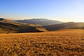 Golden fields of Radika mountains in the most southern Kosovo