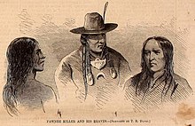 Pawnee Killer and his braves, Harper's Weekly 1867 Harper's weekly (1867) (14803001693) Pawnee Killer and his braves (cropped).jpg