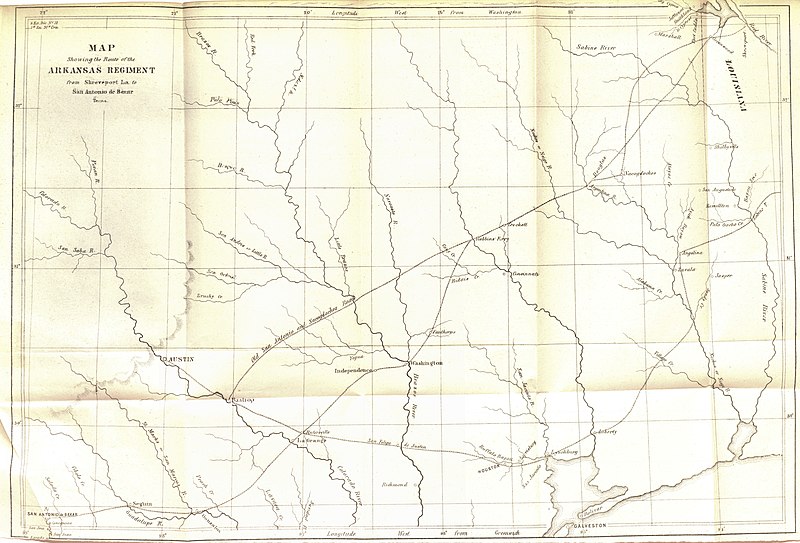 File:Hughes Map Showing the Route of the Arkansas Regiment 1846-1850 UTA.jpg