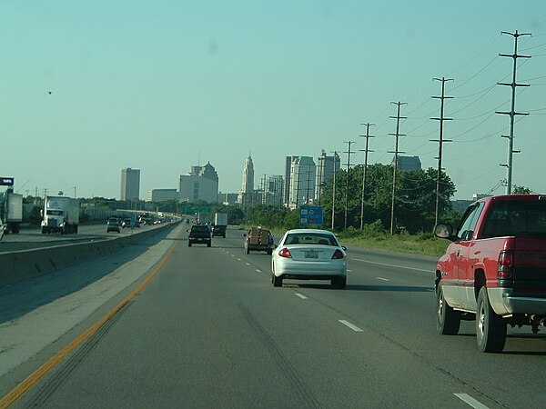 Heading northbound into Columbus, Ohio