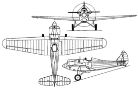 vue en plan de l’avion