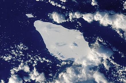 Iceberg A22A in the South Atlantic Ocean