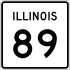 Illinois Route 89 işaretçisi