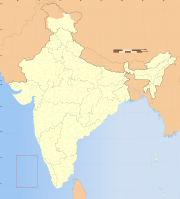 भारत के मानचित्र पर लक्षद्वीप
