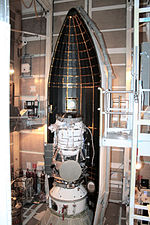 WISE during the payload fairing installation