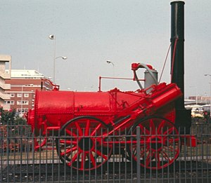 Invicta on display at Canterbury in 1973. It has since been enclosed and restored, the red paint being removed.