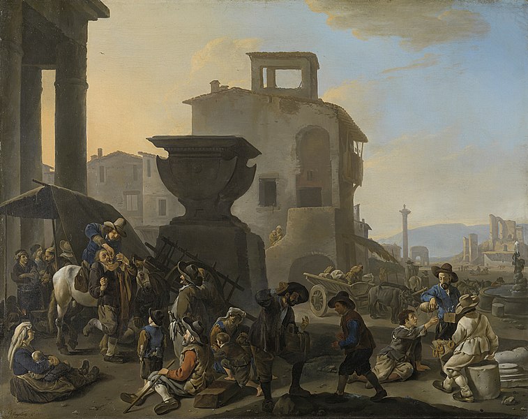 File:Italiaans marktplein met kiezentrekker Rijksmuseum SK-A-226.jpeg