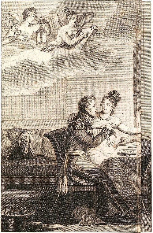 J.-P.-R. Cuisin La Volupté prise sur le fait, 1815-Frontispice-plié