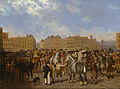 Old Smithfield Market painting by Jacques-Laurent Agasse, 1824