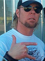 Hetfield backstage at the Big Day Out 2004 James Hetfield 2004.jpg