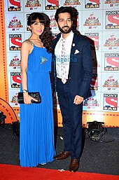 Mehta with his wife Jankee Parekh, in 2015 Jankee Parekh and Nakuul Mehta at SAB Ke Anokhe Awards 2015.jpg