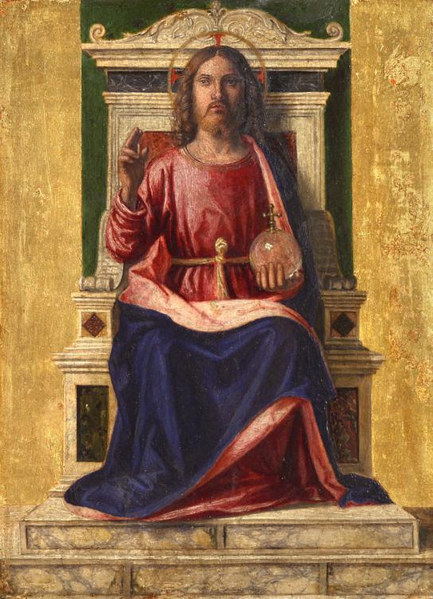 jesus on the throne