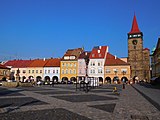 Jičín - Valdštejnovo náměstí, východní část