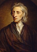 ジョン・ロック(1632年-1704年）はイギリスの哲学者。オックスフォード大学で教鞭をとり、イギリス革命のために一時国外で過ごすが後に帰国して研究を発表している。政治哲学において自由主義の古典的な理論を示す。著作には『人間悟性論』、『統治二論』、『寛容書簡』などがある。