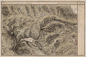 Jichișu de Jos pe Harta Iosefină a Transilvaniei, 1769-1773 (Click pentru imagine interactivă)