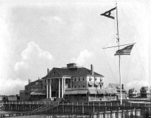 The Atlantic Yacht Club building, which burned down in 1933 Jsj-658-Atlantic YC Seagate.jpg