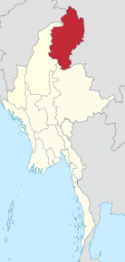 Poziția localității Statul Kachin