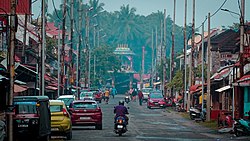 A view of one of the——streets in Kalpathy