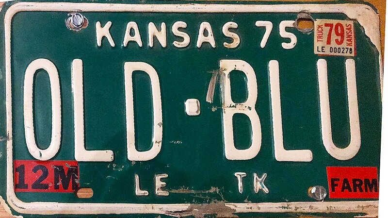 File:Kansas License Plate 1975 Vanity Truck - Photo Credits to Jason Smith.jpg