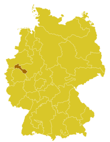 Diecéze essenská Bistum Essen (něm.) na mapě