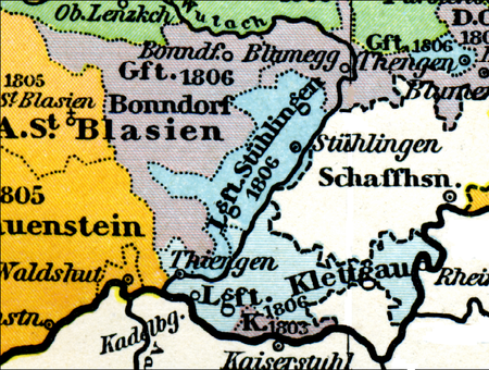 Karte Klettgau 1806