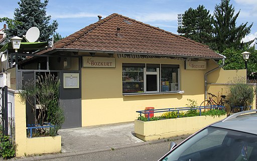 Kiosk in der Damaschkestraße in Freiburg-Haslach