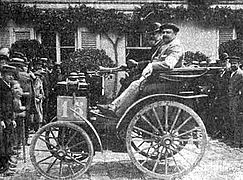 no 15 d'Émile Levassor, course Paris-Rouen de 1894.