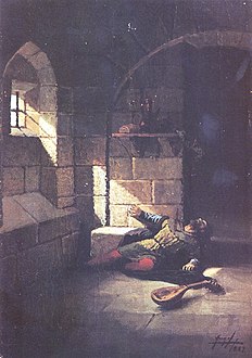 A morte do trobador Macías, 1887.