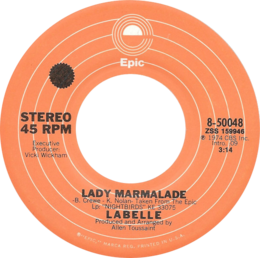 Lady Marmalade от Labelle US, односторонняя A.png