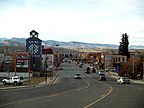 Lander, Hrabstwo Fremont, Wyoming, USA - Widok na 