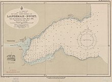 Langemak Bay (German: Langemak Bucht), as recorded by A. Wegner, published by the German Reichs-Marine-Amt (1898). Langemak Bucht.jpg