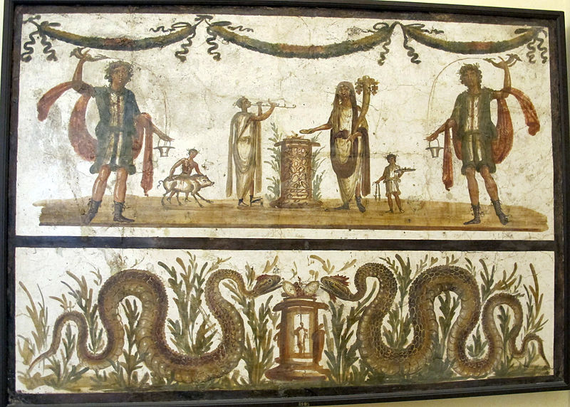 File:Lari e scena di sacrificio, coppia di serpenti, da pompei VII, 6, 3, 8905.JPG