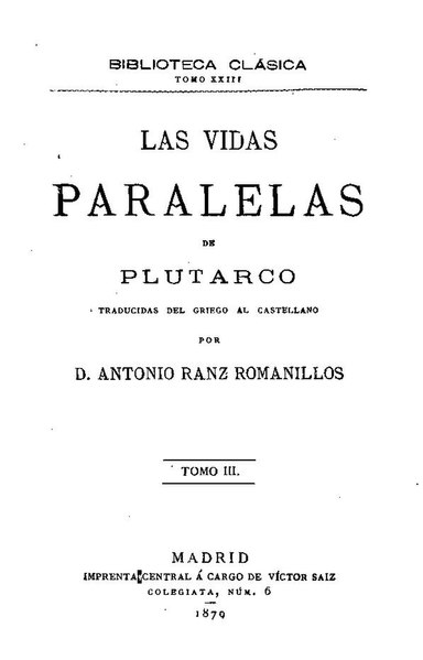 Archivo:Las vidas paralelas de Plutarco - Tomo III (1879).pdf