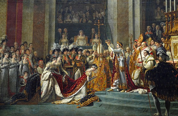 Le Sacre de Napoléon, Jacques-Louis David, 1804.