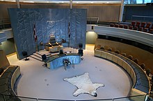 The chamber of the Northwest Territories Legislative Building Legislative Assembly of Northwest Territories.jpg