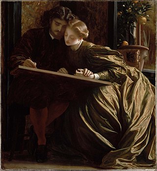 <i>The Painters Honeymoon</i> Painting by Frederic Leighton