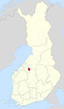 Situo de Lestijärvi en Finnlando