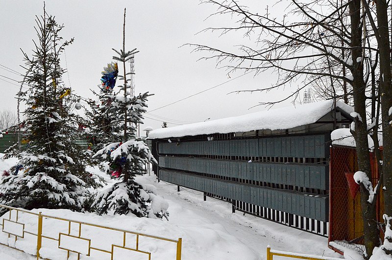 File:Letterboxes at for Yeryomino 2 village in Moskovskaya oblast.jpeg