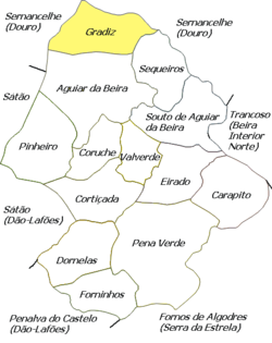 Location di Gradiz in Aguiar da Beira Comune