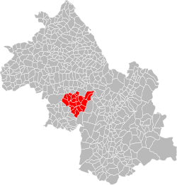 Location of the CC Chambaran Vinay Vercors in the Isère department