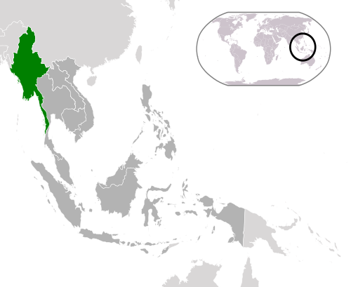 Location Myanmar