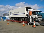 Lorry on weighbridge, Douglas, Isle of Man - geograph.org.uk - 352285.jpg