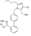 Chemical formula of losartan